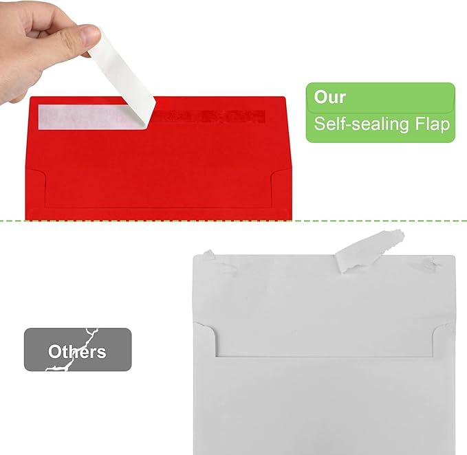 70 Packs A4 Envelope Red, 4x6 Photo Envelopes - Image 3