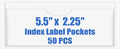 Origin-Joy 50 PCS Self-Adhesive Index Label Pockets by Origin-Joy