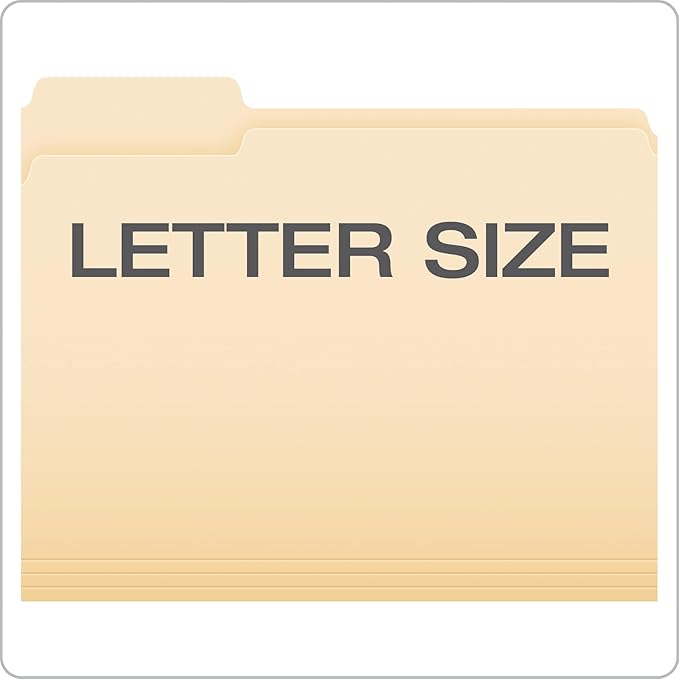 Pendaflex File Folders, Letter Size, 1/3-Cut Tabs, Premium Paper Folders - Image 4