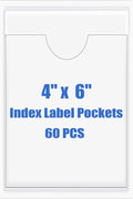Origin-Joy 60 PCS Self Adhesive Index Card Pockets by Origin-Joy