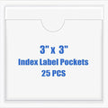 Origin-Joy 25 PCS Self-Adhesive Index Label Pockets by Origin-Joy