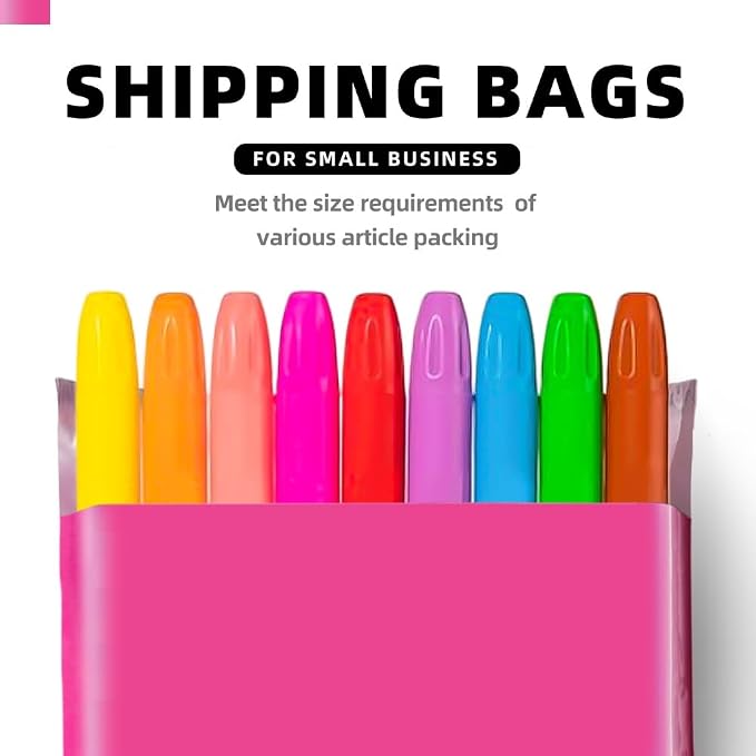 POLYSELLS 1000 pcs 6x9 Inches Pink Poly Mailers Shipping Envelopes, Strong - Image 6