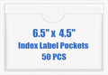 Origin-Joy 50 PCS Self-Adhesive Index Label Pockets by Origin-Joy