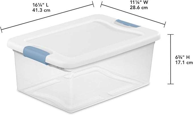 Sterilite 48-Pack Latching Box, Under Bed Storage Bins - Image 2