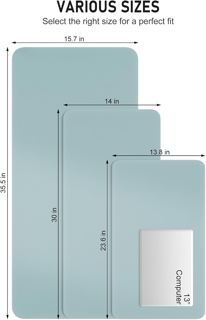 Desk Pad, 35.5" x 17" PU Leather Non-Slip Desk Mat Large Mouse Pad - Image 6
