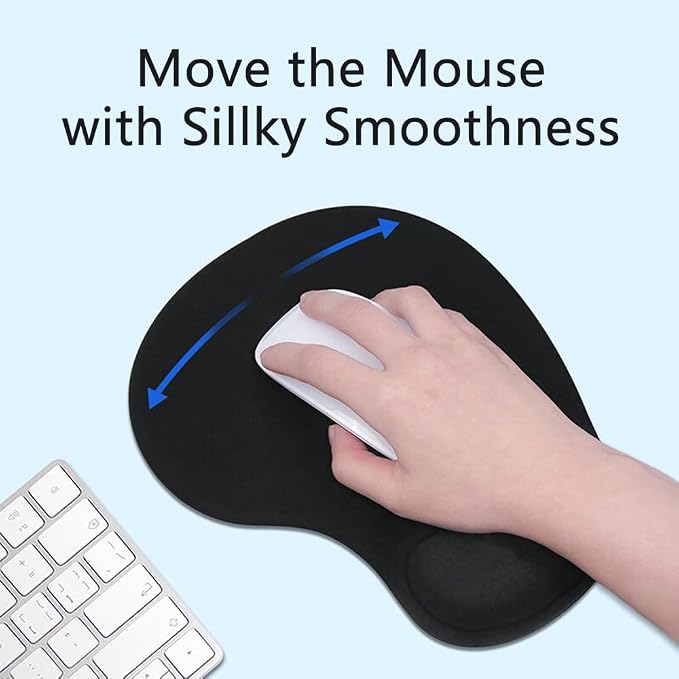 Ergonomic Mouse Pad with Wrist Rest, Gel Wrist Support Mousepad, Pain Relief - Image 5