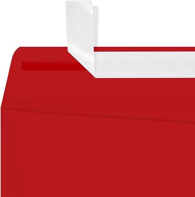 LUXPaper 9 x 12 Open End Envelopes | Peel & Press | Ruby Red | 80lb. Text | 250 - Image 4