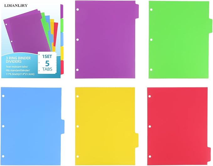 3 Sets Colorful Binder Dividers - Image 7