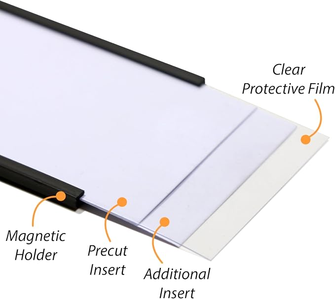 SmartSign Magnetic 'C' Channel Label Holders | 2" x 4" - Image 9