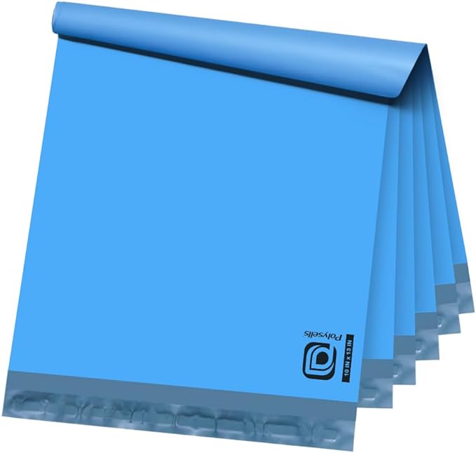 POLYSELLS 100 pcs 10x13 Inches Blue Poly Mailers Shipping Envelopes, Strong by POLYSELLS