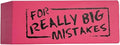 Rhode Island Novelty Jumbo Big Mistake Wedge Eraser, One Per Order by RhodeIslandNovelty