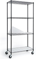 CAPHAUS NSF Heavy Duty Wire Shelving w/Wheels, Leveling Feet & Liners, Storage by CAPHAUS