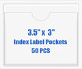 Origin-Joy 50 PCS Self-Adhesive Index Label Pockets by Origin-Joy