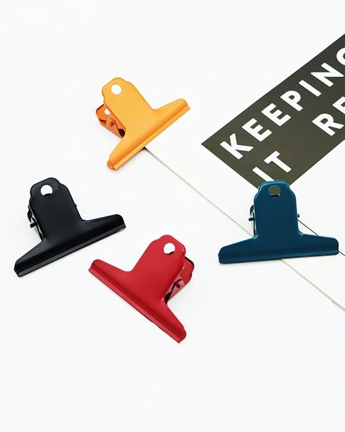 2PCS Extra Large Binder Clips Metal Bulldog Clip Large Paper Clamp Holder - Image 5