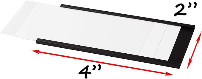 Realth C Channel Magnetic Label Holders 30 Pack 2'' x 4'' - Image 2
