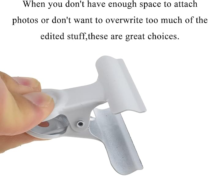 HAHIYO 2inch White Bulldog Clips Metal File Hinge Binder Clips Clamps Save - Image 3