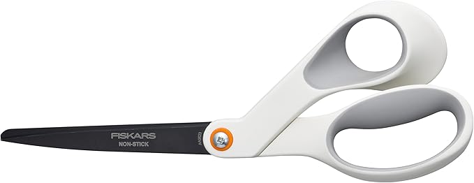 Fiskars 8” Premium Non-Stick Comfort Grip Scissors Ideal by Unknown