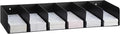 Gisafai Metal Check Sorter Organizer 6 Pockets, 16 x 3.75 x 8 Inch Black Steel by Gisafai