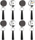 8 Pieces Heavy Duty Retractable Pull Pen Pencil Holder, Ideal Grip by pasezenn