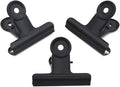 Coideal Black Bulldog Paper Clips 2 Inch, 20 Pack Large Metal Hinge Clips by Coideal