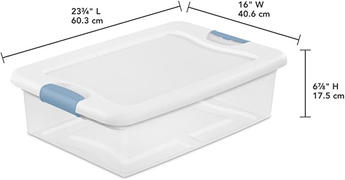 Sterilite 12-Pack Latching Box, Under Bed Storage Bins - Image 2