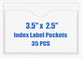 Origin-Joy 35 PCS Self Adhesive Index Card Pockets by Origin-Joy