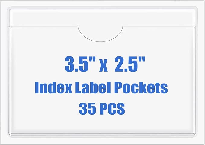 Origin-Joy 35 PCS Self Adhesive Index Card Pockets by Origin-Joy