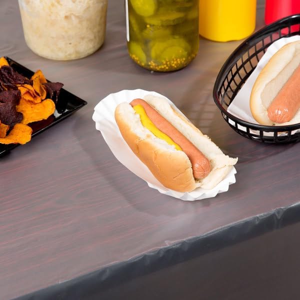 1500 Paper Hot Dog Trays | White Hot Dog Wrappers | 8 Inch Hotdog Tray Holders - Image 3