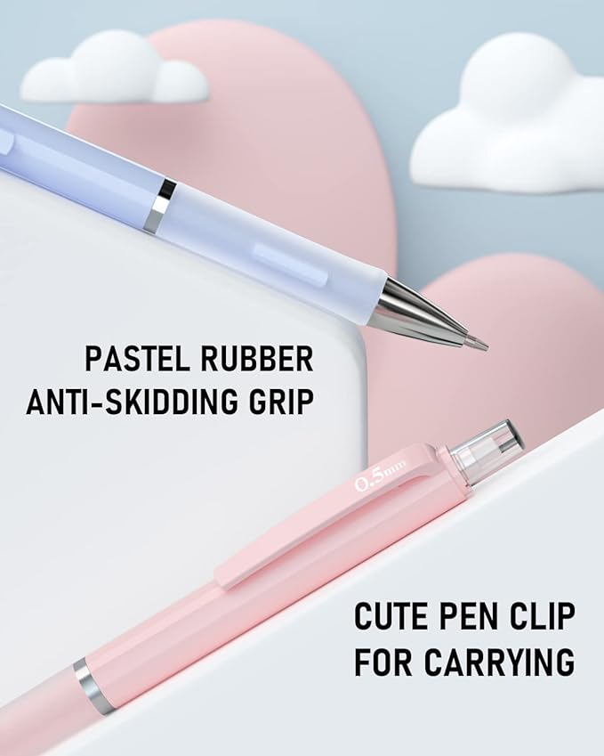 Nicpro 3PCS Pastel Mechanical Pencil Set, 0.5 Mechanical Pencils - Image 3
