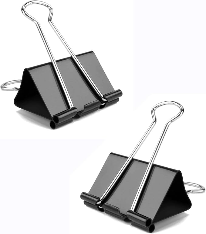 Medium Binder Clips, 144 Pack, 1-1/4 Inch, 1.25 Inch, Standard 32mm, Capacity - Image 5