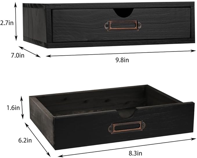 Wooden Storage Box Apothecary Drawers Vintage Wooden Drawers Wood Desktop - Image 3