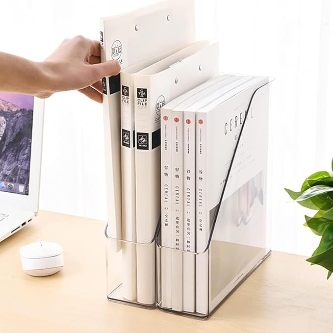 Magazine Holder, Desktop File Magazine Book Storage Shelf - Image 2