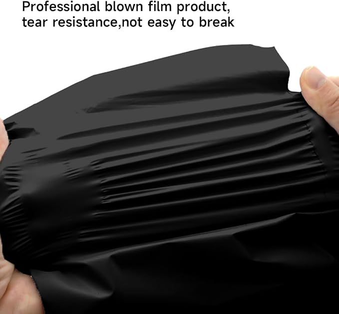 Black Poly Mailers 14.5x19 Inch, 200 Pack | Self-seal shipping bags - Image 4