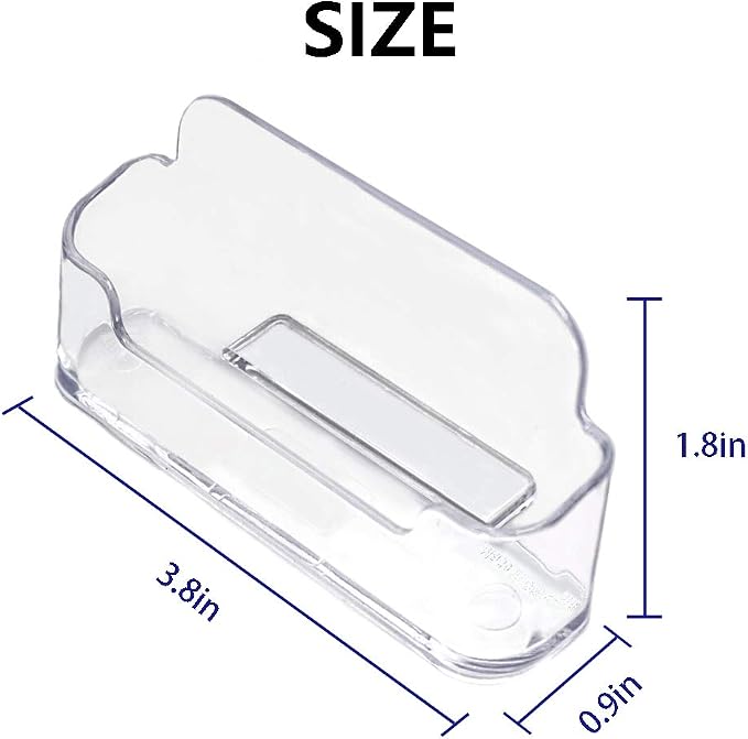Qizpcer 8 Pack Plastic Business Card Holder - Image 4
