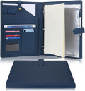 Wonderpool A4 PU Leather Portfolio Holder Ring File Document Case by Wonderpool