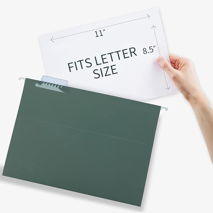 HERKKA Extra Capacity Hanging File Folders, 30 Pack Reinforced Hang Folders - Image 3