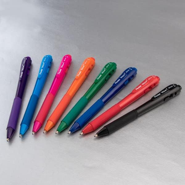 Pentel Wow! Retractable Ballpoint Pen, Bold Line, 8 Pack - Image 3