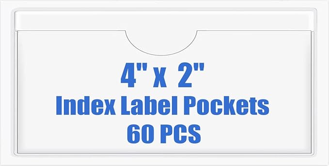 Origin-Joy 60 PCS Self Adhesive Index Card Pockets by Origin-Joy
