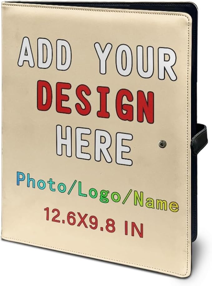 Personalized Padfolio Clipboard Folder Add Your Own Logo Text Text, Custom - Image 5