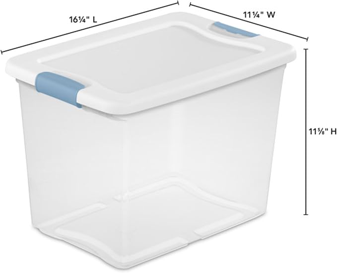 Sterilite 18-Pack Latching Box, Under Bed Storage Bins - Image 2