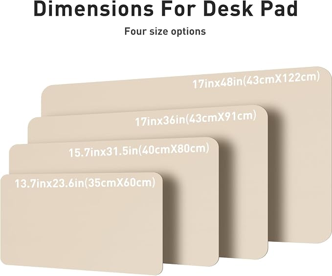 Aothia Non-Slip PU Leather Waterproof Laptop Desk Pad Protector, Blotter Mat - Image 7