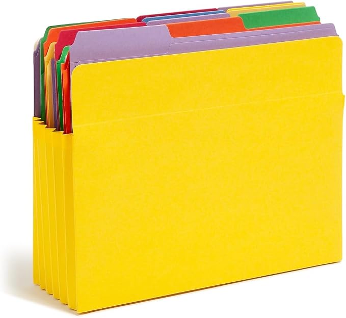 Smead File Pocket, Straight-Cut Tab, 5-1/4" Expansion, Letter Size, 5 per Pack - Image 4