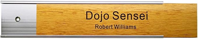 2“ × 8” Nameplate Holder For Wall Or Door 5Pack Silver Aluminum | - Image 4