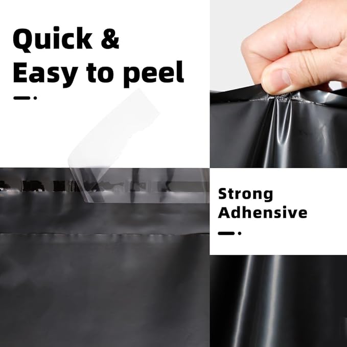 POLYSELLS 50 pcs 24x36 Inches Black Poly Mailers Shipping Envelopes, Strong - Image 3