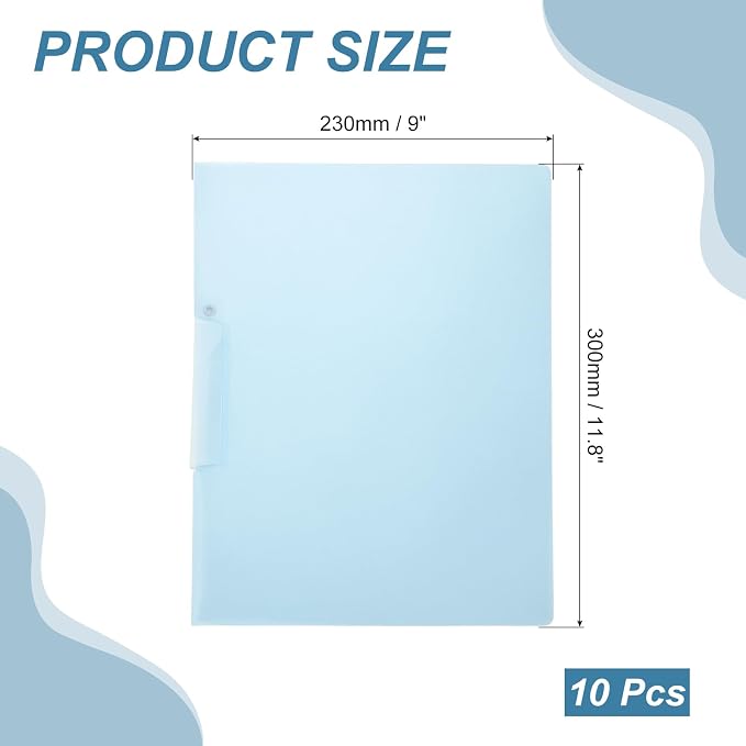 PATIKIL 10 Pack Clear Report Covers - Image 2