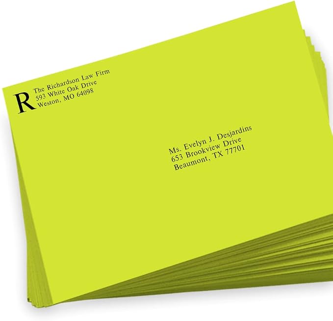LUXPaper 9 x 12 Booklet Envelopes | Wasabi Green | 80lb. Text | 500 Qty - Image 5
