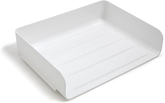 TRU RED Side‑Load Stackable Letter Tray, 12/Carton – High‑Volume Desktop Paper - Image 2