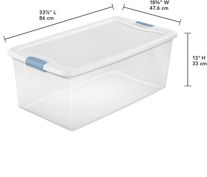 Sterilite 12-Pack Latching Box, Under Bed Storage Bins - Image 2