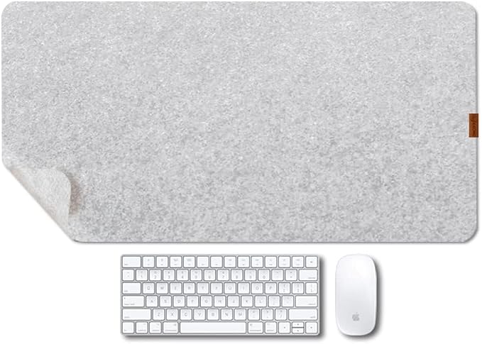 Bright Stone Felt Desk Mat, Non-Slip Mouse Pad, 35.4"x15.7" Office Supplies by BRIGHTSTONE