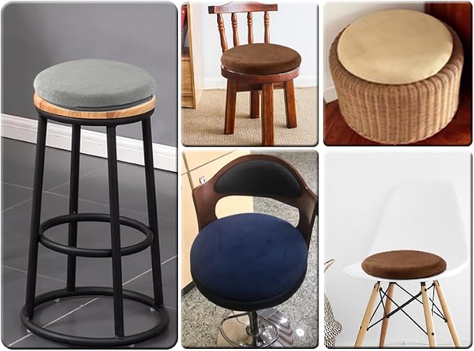 Sigmat Memory Foam Seat Cushion Anti-Slip Soft Round Stool Cushion Chair Pad 15 - Image 5